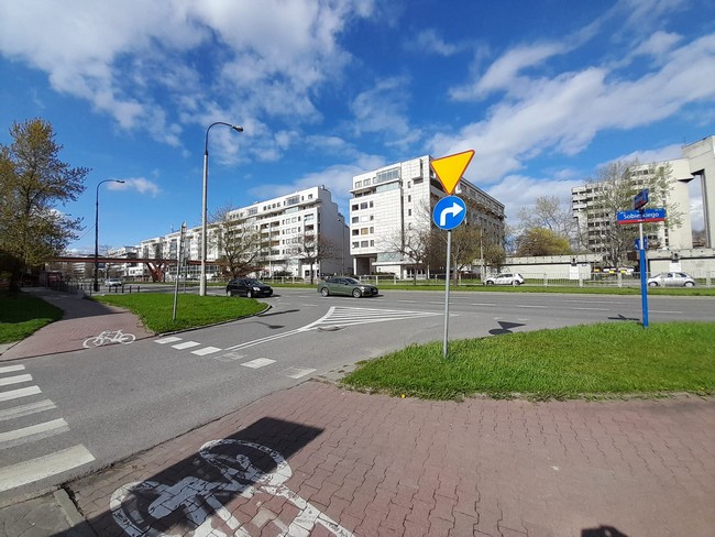Przejście dla pieszych Sobieskiego Warszawa